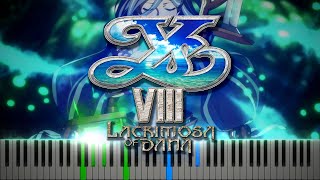 Invisible Exit Ys VIII Lacrimosa of Dana  Synthesia  Piano Tutorial [upl. by Soisatsana469]