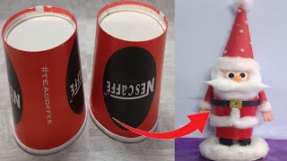 How to Make Santa ClausSanta Claus Making With Paper Cup Christmas Craft Paper Cup Santa Claus [upl. by Lrem]