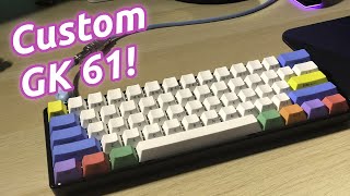 My Custom GK 61 60 Keyboard feat Kailh Box Jade Switch Sound Test  GK 61 Review [upl. by Bbor]