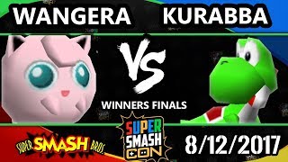 Smash Con 2017 Smash 64  Kurabba Yoshi Vs Wangera Jigglypuff Super Smash Bros WF [upl. by Baskett]