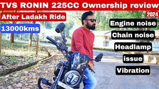 Long term ownership review TVS Ronin 225cc 🏍️ after Ladakh ride  13000kms  Pros amp Cons of Ronin [upl. by Minnaminnie275]