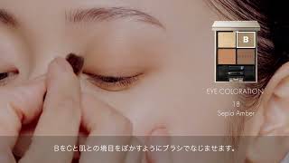 ルナソル LUNASOL EYE COLORATION 18 How To Use [upl. by Inig]