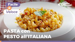 PASTA con PESTO allitaliana  super facile e veloce Devi assolutamente provarla 😋 [upl. by Ahtimat]