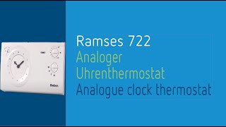 Analoges Uhrenthermostat Raumthermostat RAMSES 722 von Theben [upl. by Sebastiano]