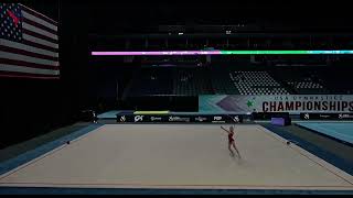 Aurora Vitrychenko Hoop AA JUNIOR USA GYMNASTICS CHAMPIONSHIPS 2023 [upl. by Vivian676]