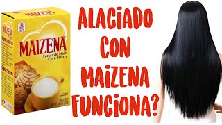 Cabello Lacio De Forma Natural Con Maizena  KERATINA CASERA [upl. by Yrrok559]