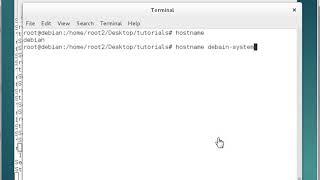 hostname  Print or Set the Hostname Debian Linux [upl. by Iliam]