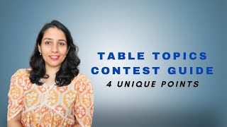 Master this ONE strategy to win at Toastmasters Table topics contest 🎤 impromptu [upl. by Eicrad]