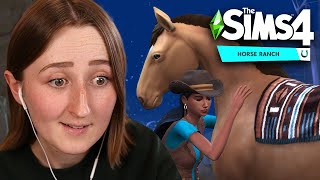 EARLY ACCESS TO THE SIMS 4 HORSE RANCH Pt 1 [upl. by Llertram]