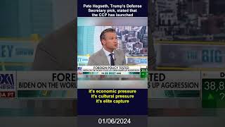 Pete Hegseth stated that the CCP has launched unrestricted warfare against the US [upl. by Veriee]