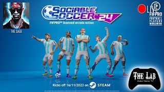 Live Sociable Soccer 24 The Lab Video Game TV [upl. by Anial631]