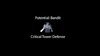 Critical Tower Defense  Como Conseguir o Perk Potential Bandit  Roblox [upl. by Garold]