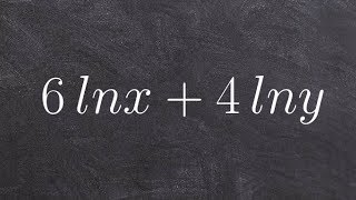 Condensing logarithmic expressions [upl. by Cogan903]