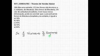 Matemática Concursos ETC CONSULTEC Q0306 [upl. by Siubhan]