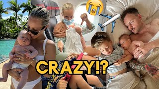 ARE WE CRAZY Travelling with a 6 week and 3 year old VLOG [upl. by Quenby654]