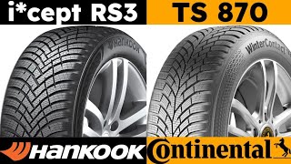 Hankook Winter icept RS3 vs Continental WinterContact TS 870 [upl. by Inele]