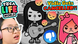 Toca Life World  Vidia Gets CANCELLED [upl. by Hendry]