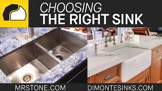 Choosing the Right Sink  Marblecom [upl. by Aleekahs]