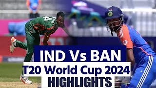 India Vs Bangladesh T20 World Cup Warm Up Match Highlights Ind Vs BAN Full Match Highlights [upl. by Anaejer502]