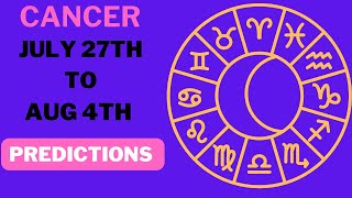 Cancer Horoscope Overcome Issues amp Find Love July 27  Aug 4 [upl. by Arba]