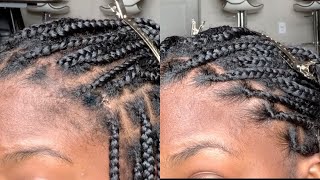 How To Refresh Knotless Box Braids [upl. by Dex]