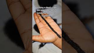 💯 human hair Hand made loc extensions locs trending dreadlockextensions dreadlocks humanhair [upl. by Garner573]