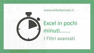 Filtri avanzati Excel [upl. by Yank287]