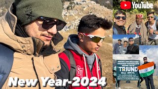 Triund Trek  snow line￼  Mcleodganj  New Year 2024  sakshambhardwaj71999 ￼ [upl. by Allicsirp31]