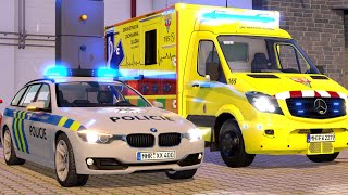 Emergency Call 112  Prague Police Officer on Duty 4K [upl. by Yrot]