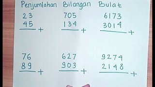 Belajar Matematika SD  Penjumlahan Bilangan Puluhan Ratusan dan Ribuan [upl. by Karla]