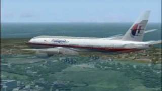 FS2004 MALAYSIA AIRLINES  KUCHING TO MIRI [upl. by Hairacaz]