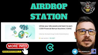 👀 Airdrop Station  KONKURS  Giełda Coinex memy update [upl. by Saundra462]