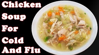 Instant Pot Chicken Soup for COLD and FLU 8 Minute Cooking Time [upl. by Adidnac]