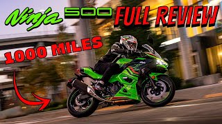 2024 Ninja 500  1000 MILE REVIEW [upl. by Anoek]