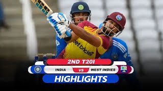 IND vs WI 2nd T20 2023 Highlights Today Match Full Highlights Hindi  India vs West Indies [upl. by Anella]