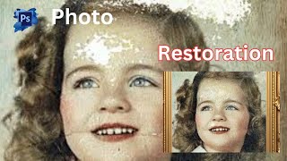 Photoshop Tutorialphoto RestorationHow to Old photos restore amp repairs in Photoshop VINE Grafix [upl. by Repooc733]