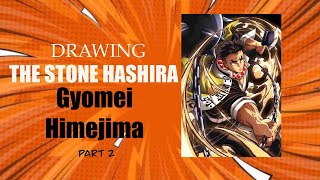 Drawing Gyomei Himejima Demon slayer  Part 2 art trending animeart pencildrawing [upl. by Moss154]