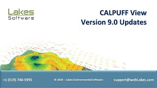 Lakes Environmental Software Webinar  CALPUFF View Version 90 Update [upl. by Lorri]