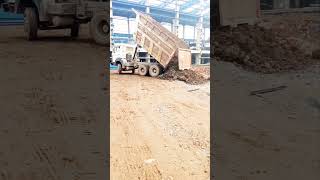 Dumper truck soil unloading [upl. by Ellives]