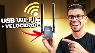 INSTALE WIFI 6 EM QUALQUER PC OU NOTEBOOK Adaptador USB AX1800 EDUP [upl. by Favian584]