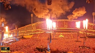 Rammstein  Du Hast Pyro Show Live Gothenburg Sweden  July 30 2022 4K 2160p [upl. by Kopans170]