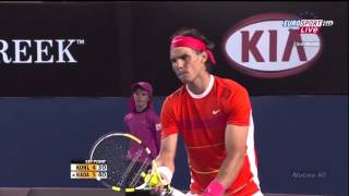 Australian Open 2010 R3 Rafael Nadal vs Philipp Kohlschreiber highlights HD [upl. by Nylrebmik33]