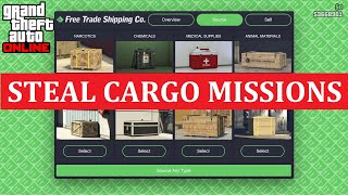 GTA Online  All Cargo Steal Missions Aircraft missions Air Freight Cargo [upl. by Fitzpatrick479]