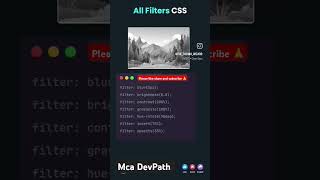 learn filter in css  study about filter in css  cssproperty​ filters​ webdesign​ cssproperty​ [upl. by Feld]