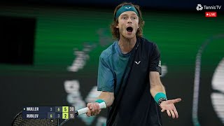 Italian Open 2024 Alexandre Muller vs Andrey Rublev Highlights  Tennis ATP Masters 🔴 [upl. by Sanjay873]