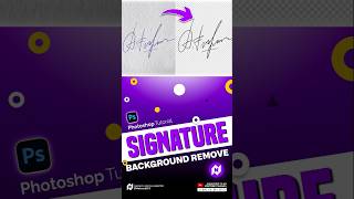 Photoshop Tutorial 2025  Signature Backgroud Remove short photoshoptutorial [upl. by Nairb455]