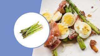 Asperges met serranoham en ei  Diner  Koolhydraatarme recepten  Protiplan [upl. by Reames]