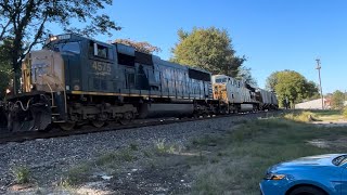 5 fast moving CSX trains [upl. by Nylimaj545]