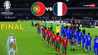 Portugal Vs France  Final UEFA Euro 2024  Full Match All Goals  Ronaldo vs Mbappe  PES Realistic [upl. by Aicilef389]