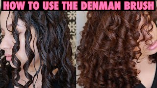 HOW TO USE THE DENMAN BRUSH FOR CURL DEFINITION 2c3a3b curls [upl. by Anavoj96]